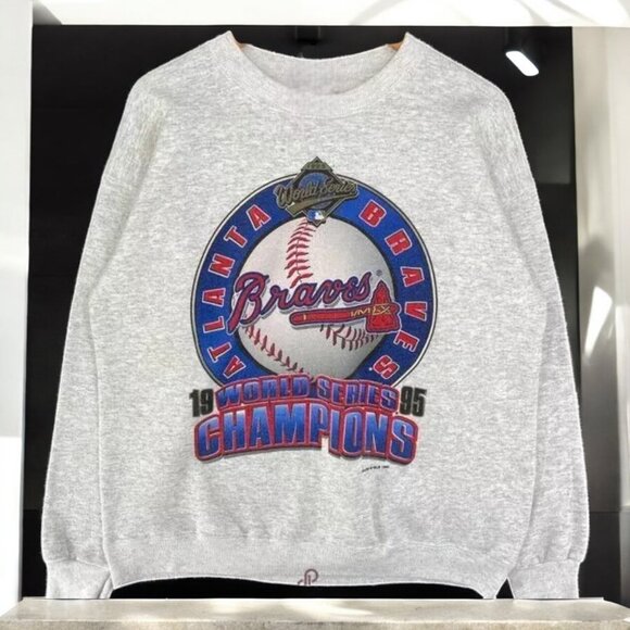 Atlanta Braves For Fan 1995 Sweatshirt Retro Style Unisex Men Women - Picture 1 of 3